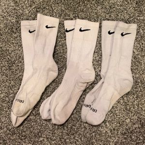 White Nike Socks